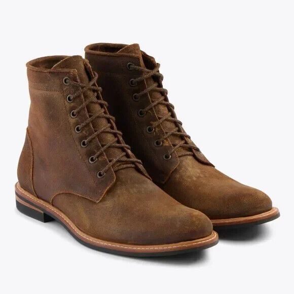 NISOLO MEN'S ALL WEATHER ANDRES‎ SUEDE BOOTS BROWN $280 NIB - Picture 1 of 9
